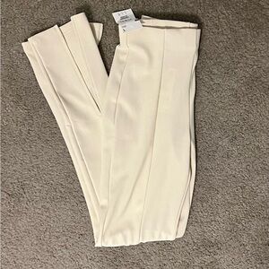 Zara High Rise Leggings cream